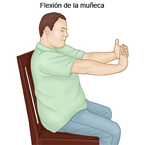 Elongación de flexores de muñeca