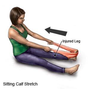 Sitting Calf Stretch