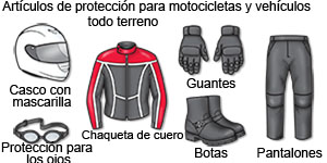 Protección para accidentes de motocicleta 