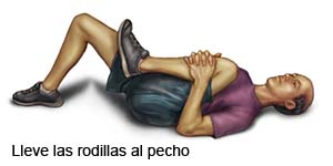 Rodilla al pecho